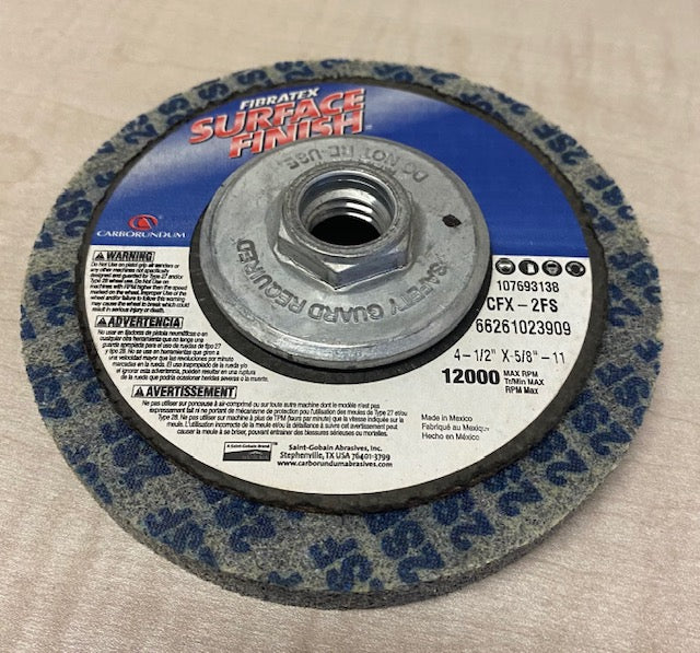 4-1/2" X 5/8"-11 SURFACE FINISH WHEEL CFX-2FS