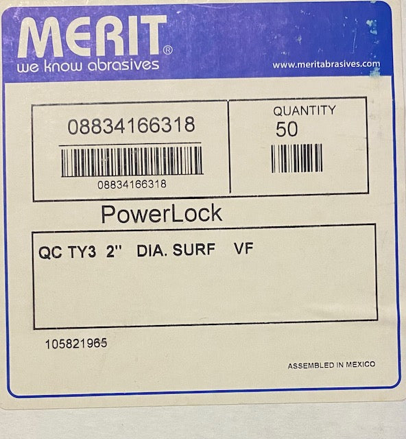 2" VERY FINE ABRASOTEX SURFACE PREP. DISC- TYPE III