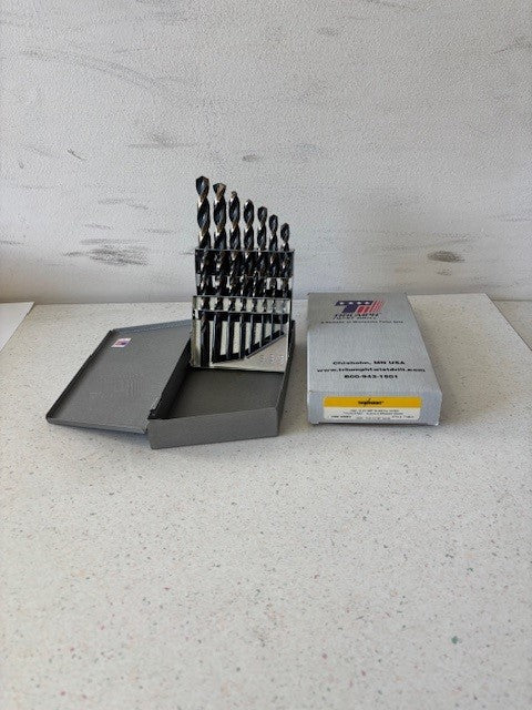 15 PCE. THUNDERBIT DRILL SET, 1/16" TO 1/2" BY 32nds